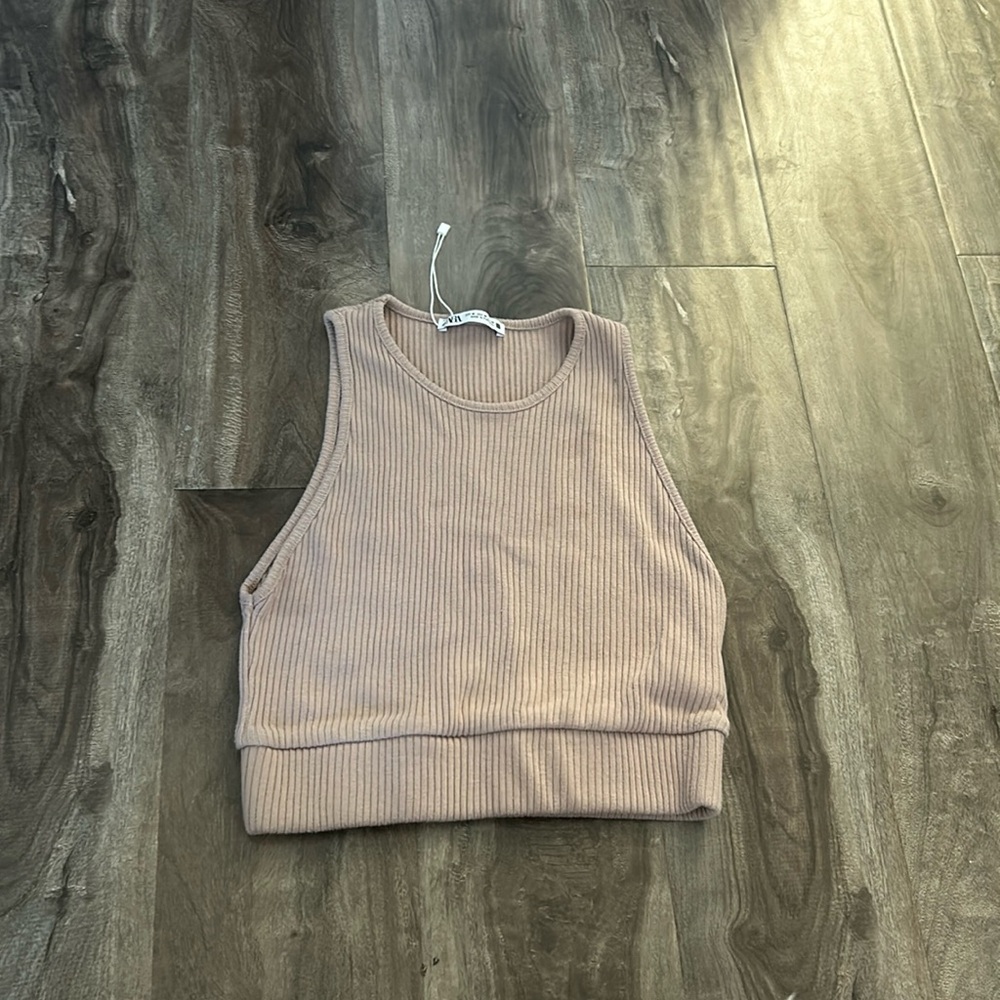 Zara sleeveless crop top
